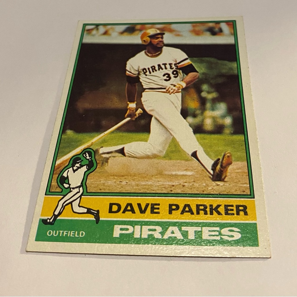 Dave Parker 1976 Topps Baseball Card Vintage Collectible # 185 - Picture 3 of 3